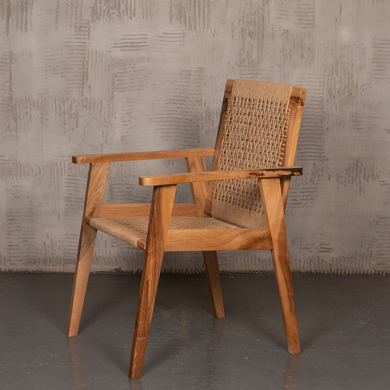 Walnut Braided Chair
