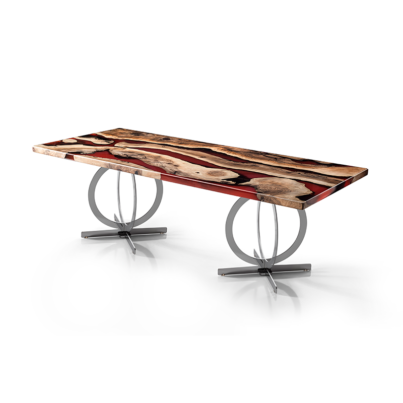 Walnut Epoxy Table 100×240