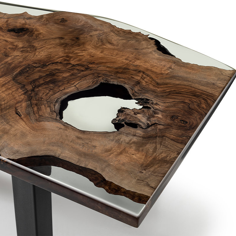 Epoxy Walnut Executive Desk