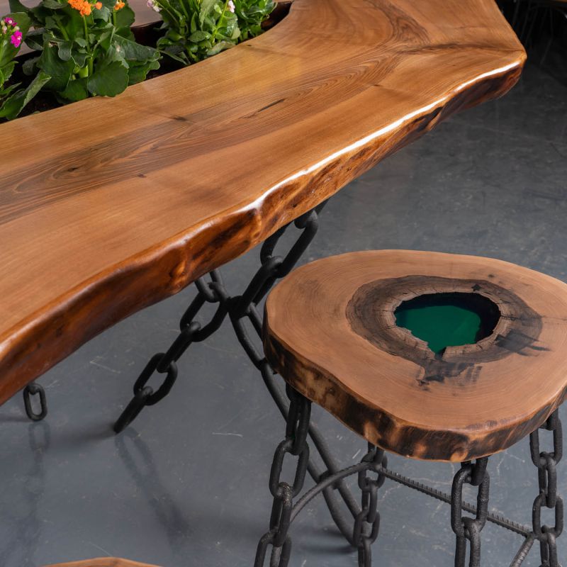 Walnut Bar Table