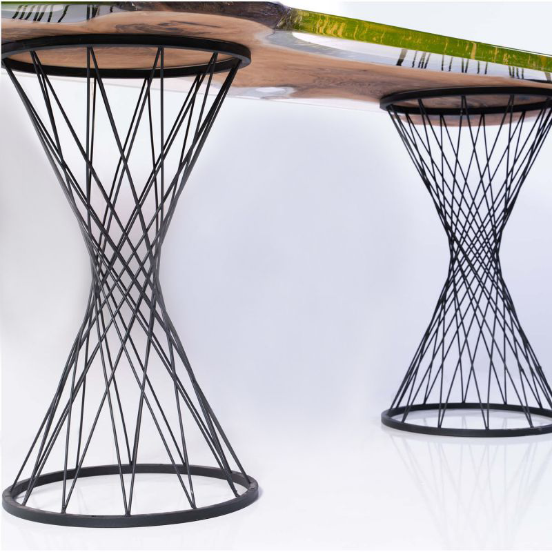 Walnut Epoxy Bar Table