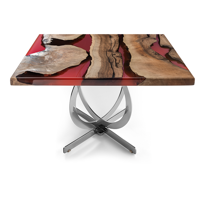 Walnut Epoxy Table 100×240