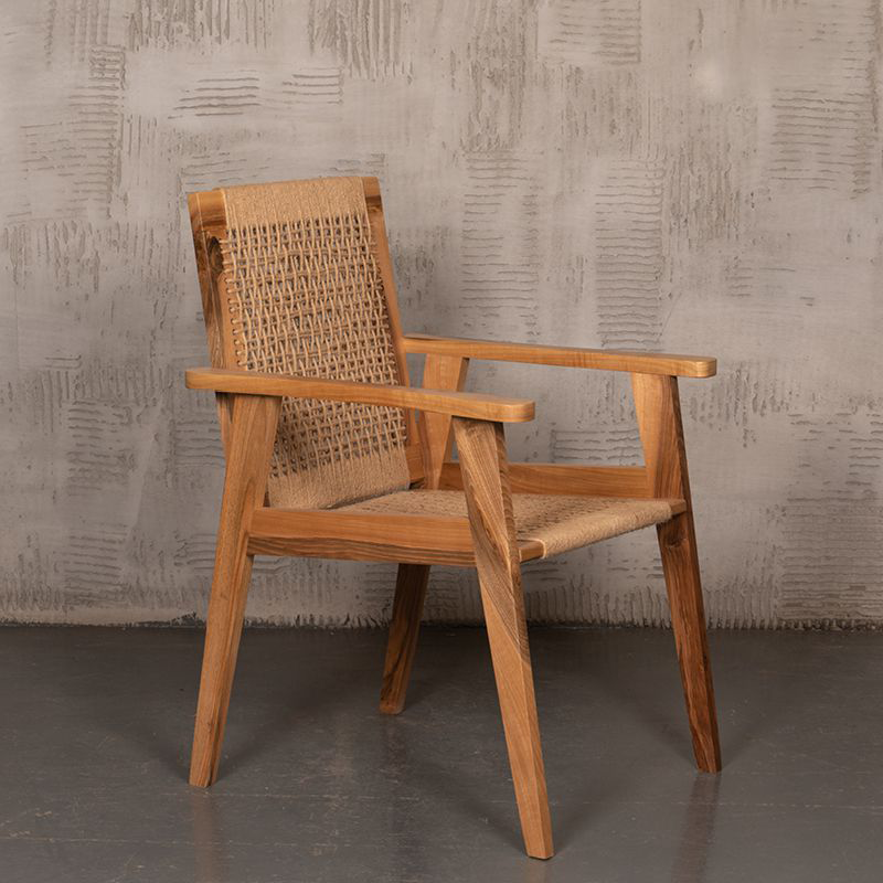 Walnut Braided Chair