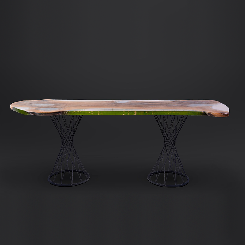 Walnut Epoxy Bar Table