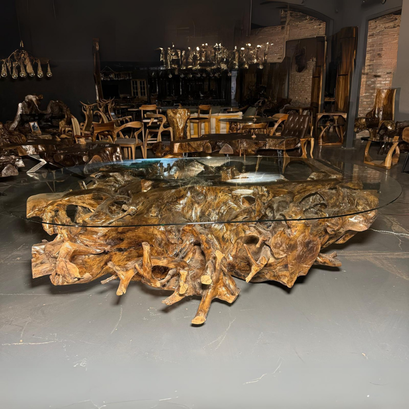 Natural Walnut Root Table
