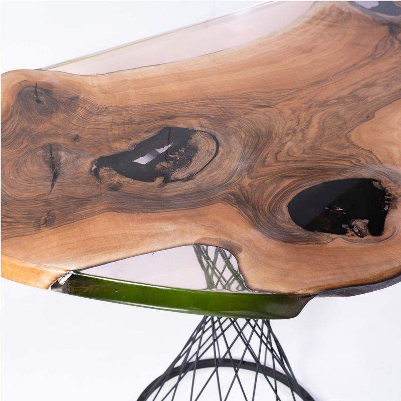 Walnut Epoxy Bar Table