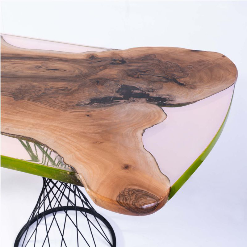 Walnut Epoxy Bar Table