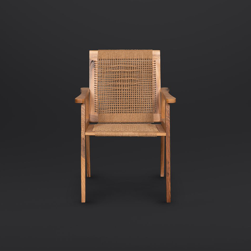 Walnut Braided Chair