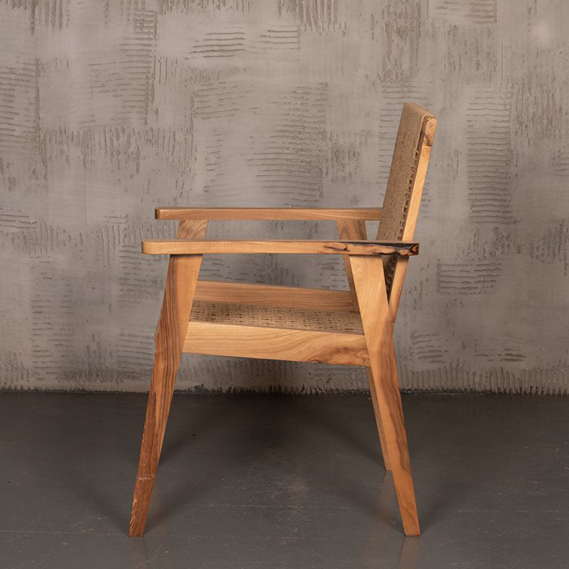 Walnut Braided Chair