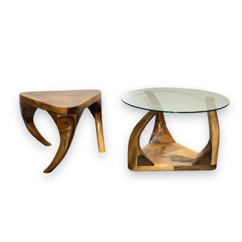 Walnut Ivory Leg Coffee Table