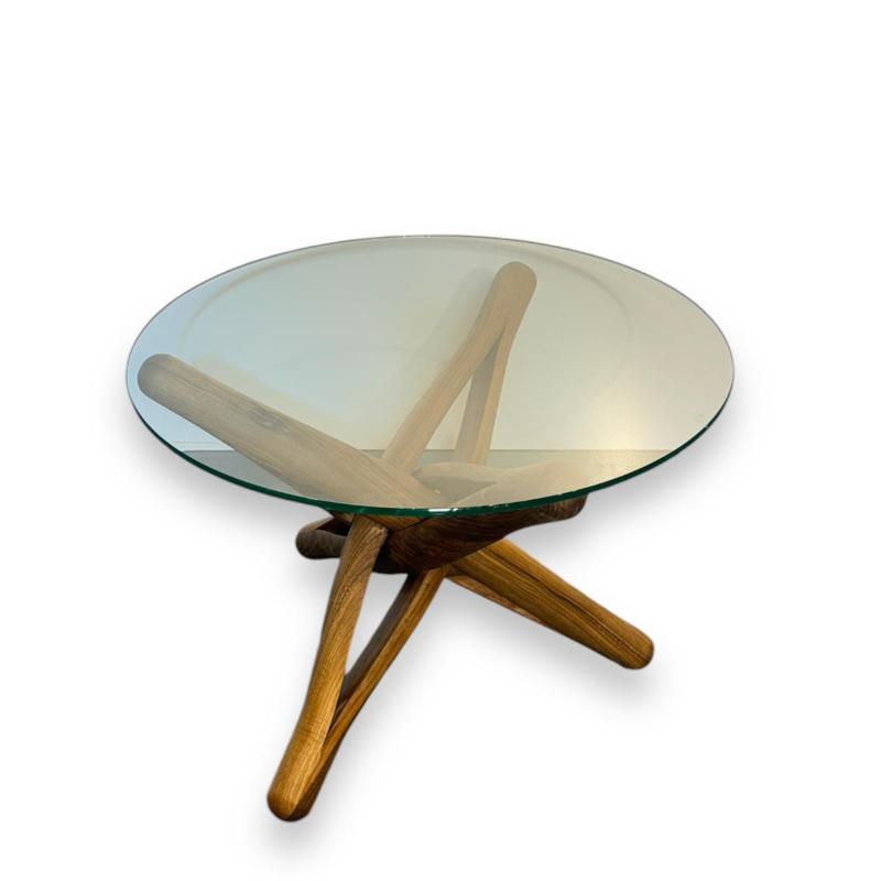 Walnut Coffee Table with Star Legs