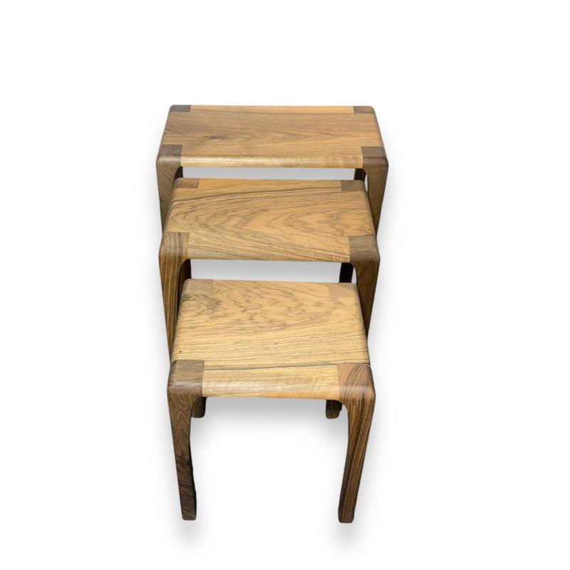 Walnut Nesting Table 3 Piece Small