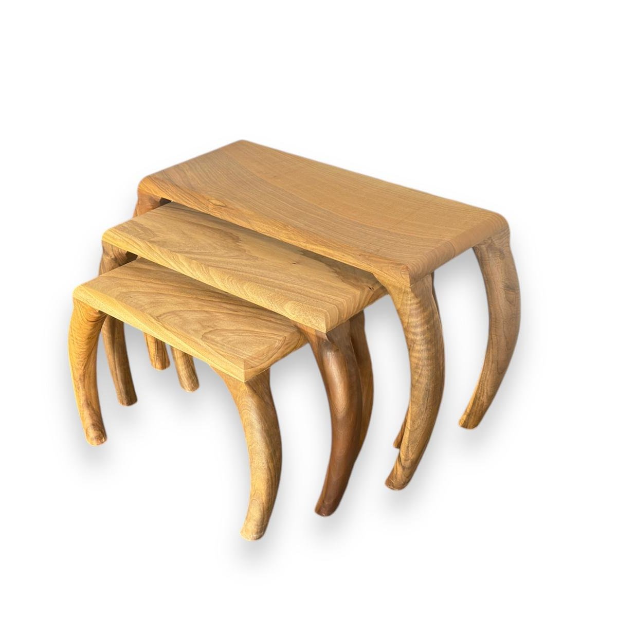 Walnut Nesting Table 3 Piece Large