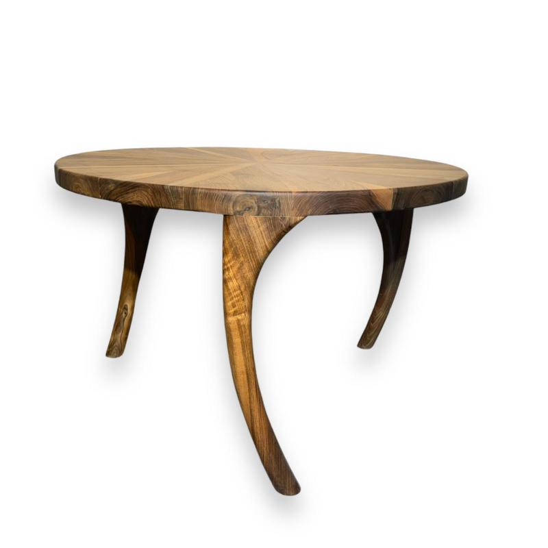 Round Table with Ivory Legs 120 CM