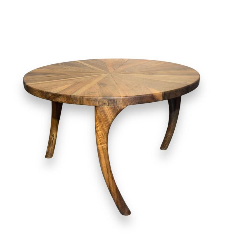 Round Table with Ivory Legs 120 CM
