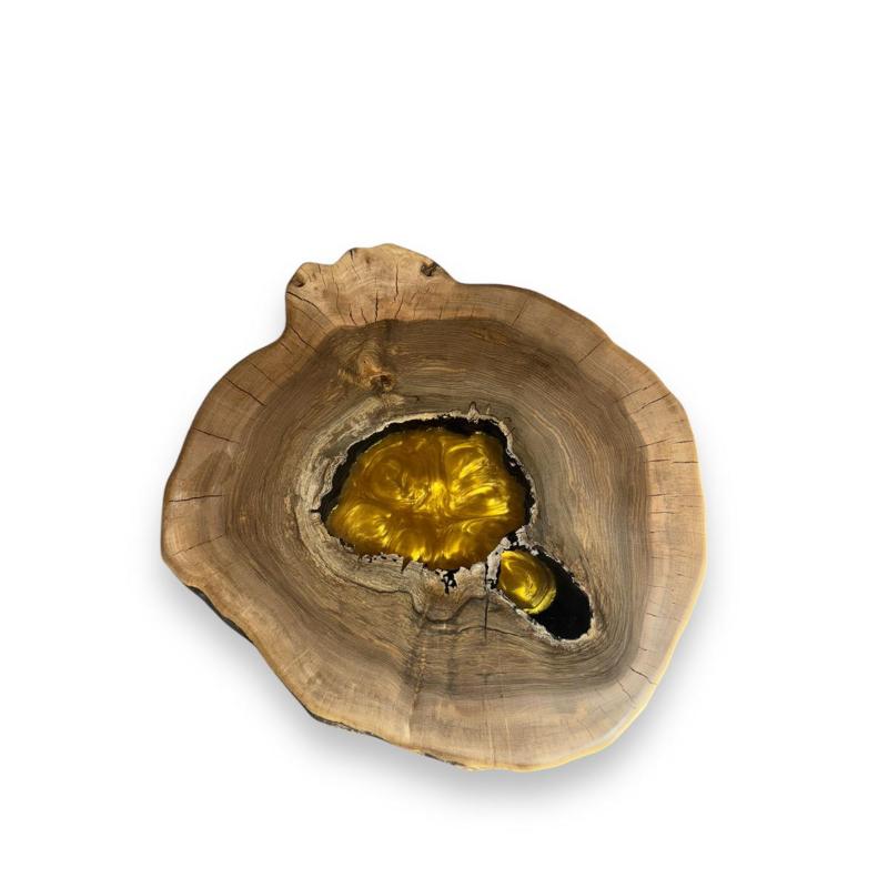 Ceviz Kütük Epoksili Sehpa 1