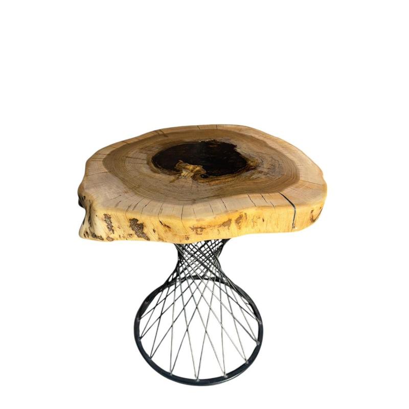 Ceviz Kütük Epoksili Sehpa 2